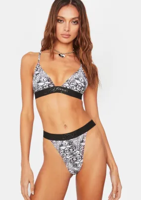 Tiger Print Bikini Set-