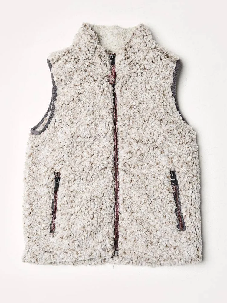     TRUE GRIT  Boys' Double Up Frosty Tipped Pile Vest    