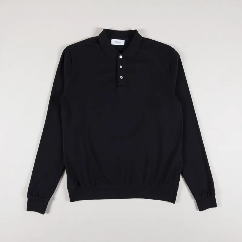 Unfeigned Long Sleeve Polo Caviar