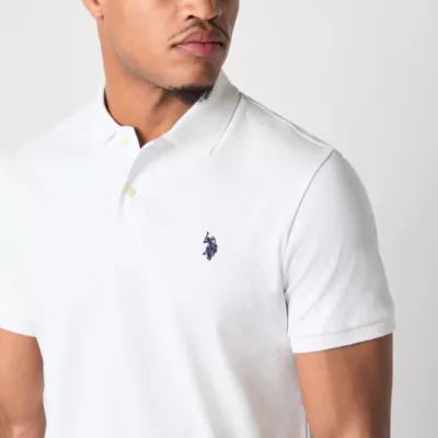 U.S. Polo Assn. Interlock Mens Classic Fit Short Sleeve Polo Shirt