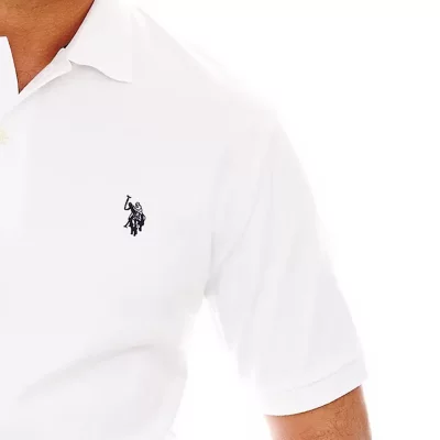 U.S. Polo Assn. Interlock Mens Classic Fit Short Sleeve Polo Shirt