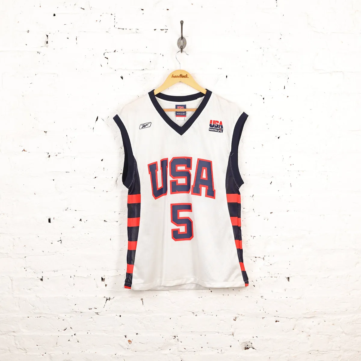 USA Basketball Kidd Reebok Jersey - White - L