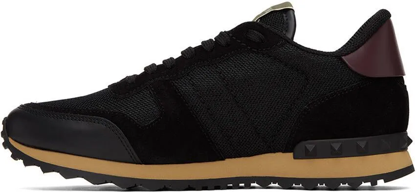 Valentino Garavani Black Rockrunner Sneakers