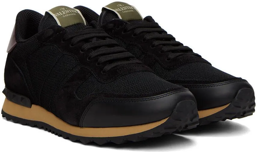 Valentino Garavani Black Rockrunner Sneakers