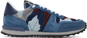 Valentino Garavani Blue Rockrunner Sneakers