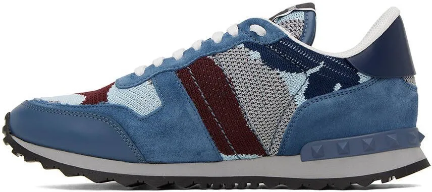 Valentino Garavani Blue Rockrunner Sneakers