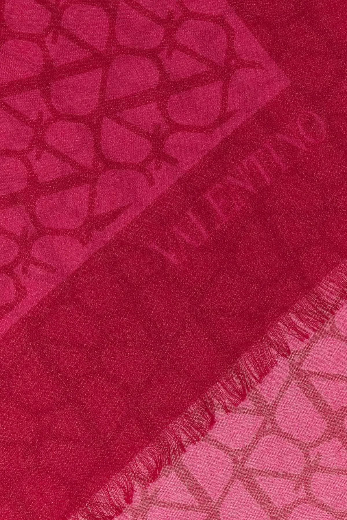 Valentino Garavani Embroidered Cashmere Blend Scarf