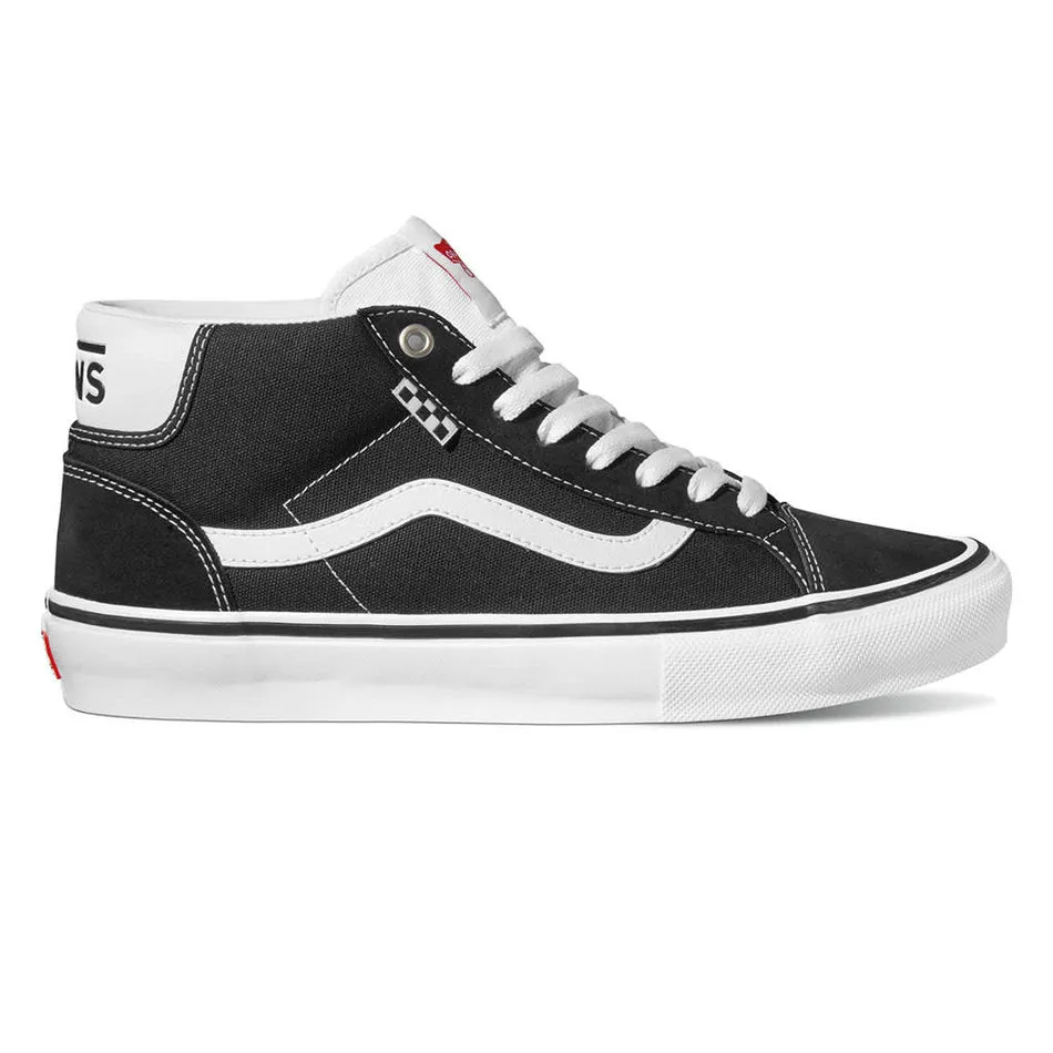 VANS SKATE MID SKOOL BLACK WHITE