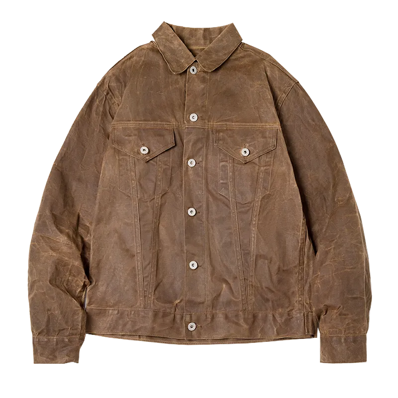 Vinthentic Retro Men's Tin Cloth Jacket