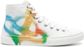 Vivienne Westwood Orb logo-print canvas sneakers White