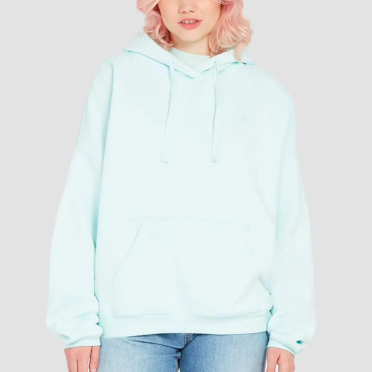 Volcom Stone Heart II Pullover Hoodie Pale Aqua - Womens