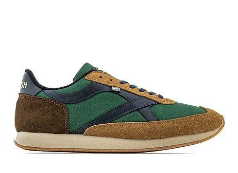 Walsh Men's Whirlwind Trainers - Green/Navy UK