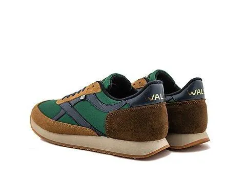 Walsh Men's Whirlwind Trainers - Green/Navy UK