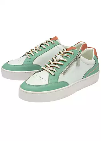 White & Green Sierra Trainers by Lotus | Look Again