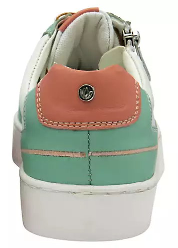 White & Green Sierra Trainers by Lotus | Look Again