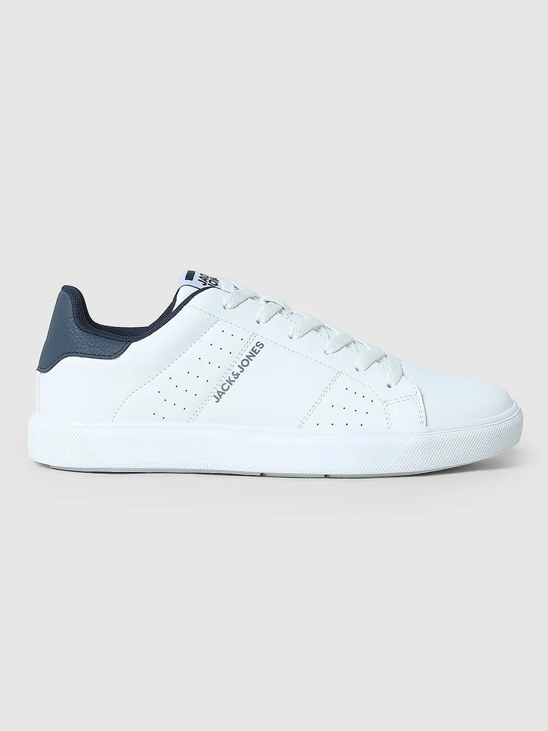 White PU Skater Sneakers