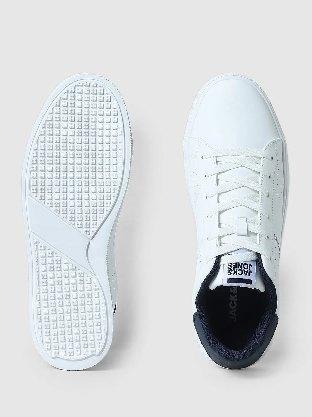 White PU Skater Sneakers