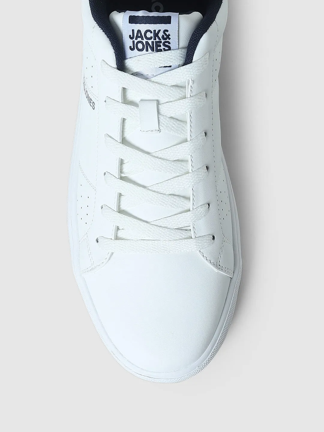 White PU Skater Sneakers