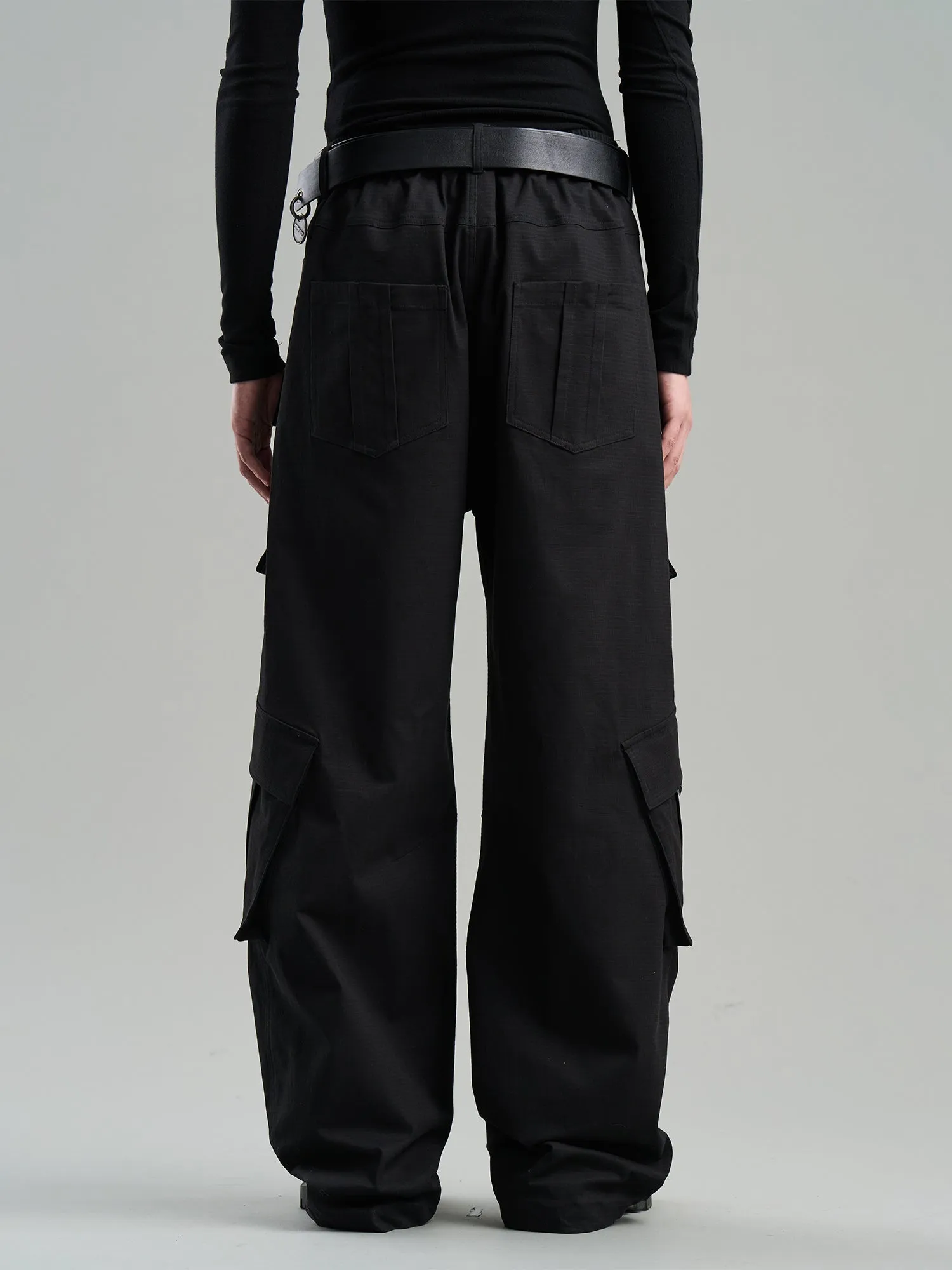 Wide Side-Pocket Casual Work-Pants