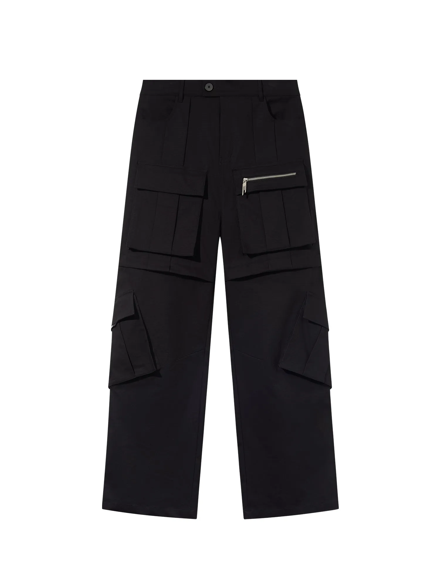 Wide Side-Pocket Casual Work-Pants