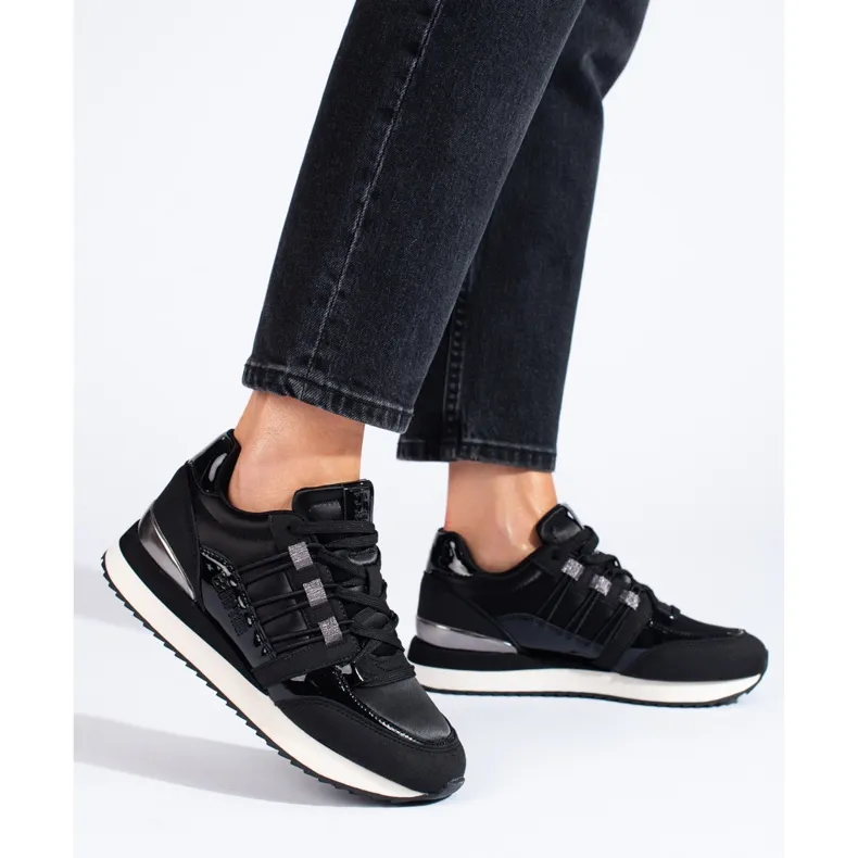 Women's Big Star sneakers KK274111 black