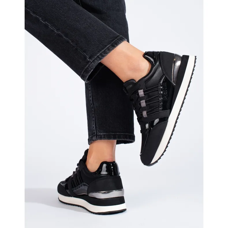 Women's Big Star sneakers KK274111 black