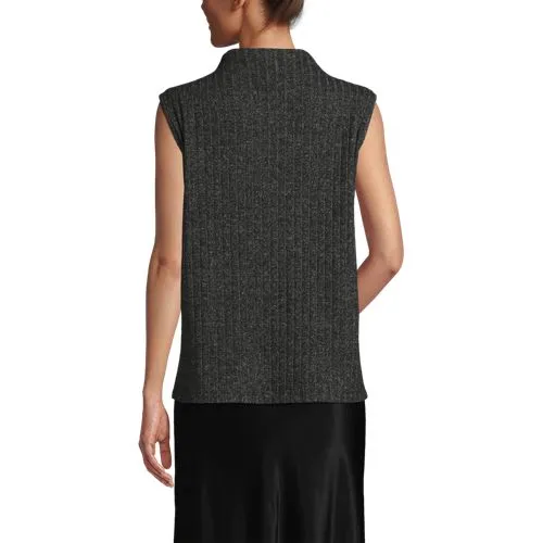 Women's Co-ord Soft Rib Sleeveless Funnel Neck Top