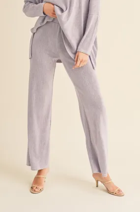 Women's Textured Wide Leg Pants