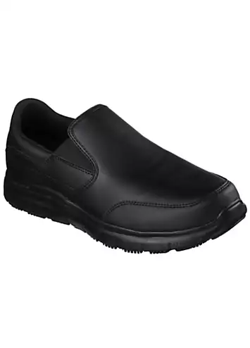 Work Mens Black Slip Resistant Flex Advantage SR-Bronwood Trainers by Skechers | Grattan