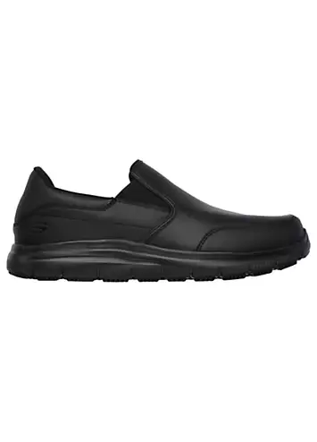 Work Mens Black Slip Resistant Flex Advantage SR-Bronwood Trainers by Skechers | Grattan