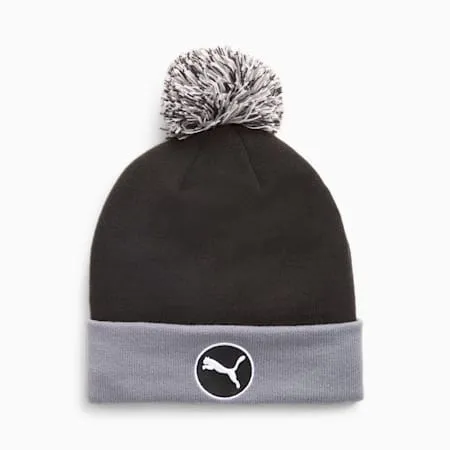 WRMLBL Men's Golf Removable Pom Beanie | PUMA Black-Slate Sky | PUMA SHOP ALL PUMA | PUMA 