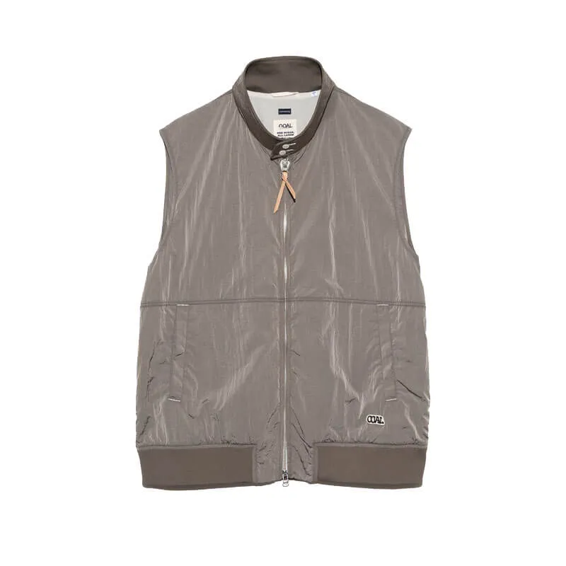 Zip-up Wind Vest - Beige