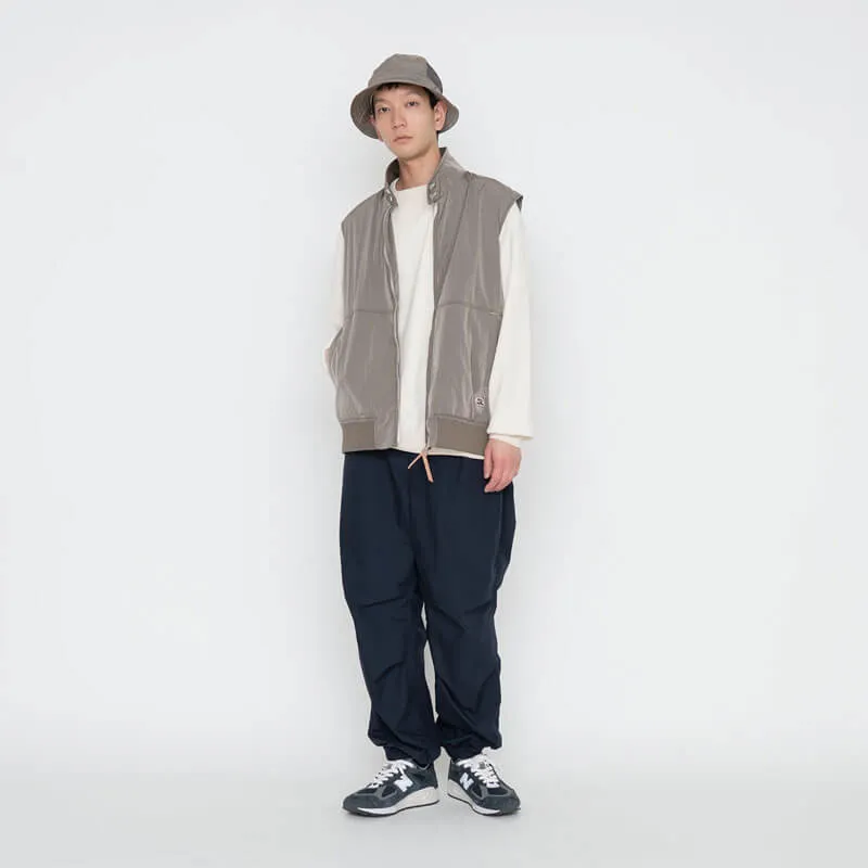 Zip-up Wind Vest - Beige