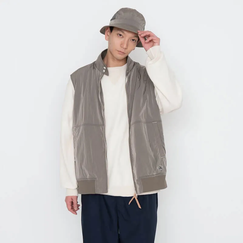 Zip-up Wind Vest - Beige