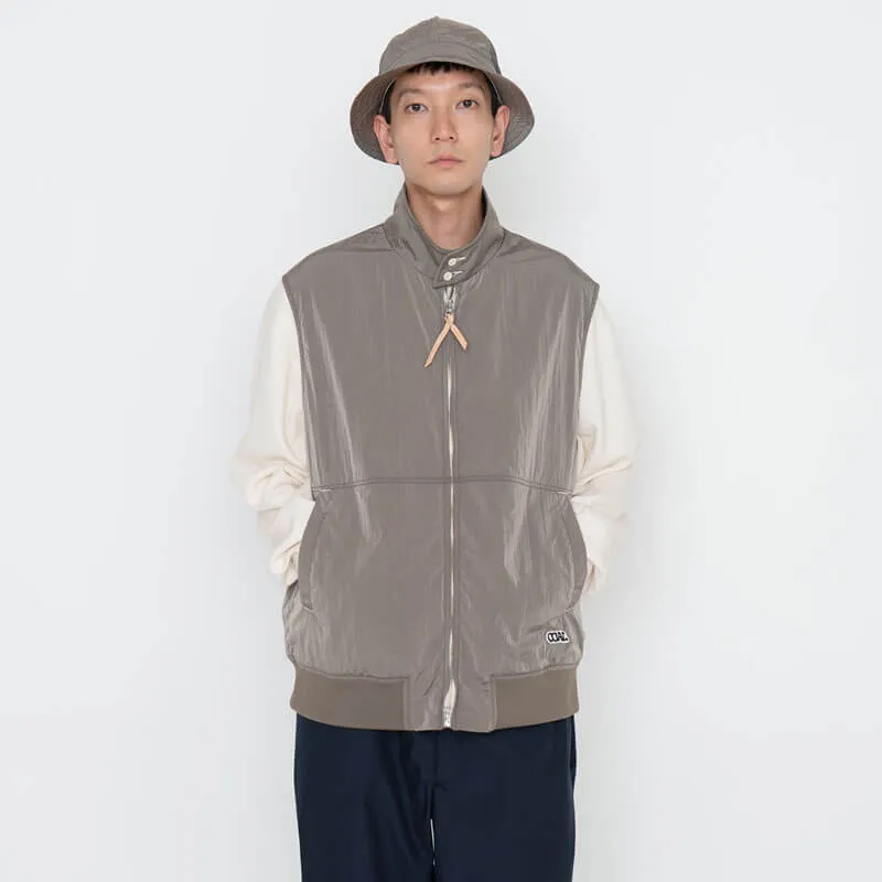 Zip-up Wind Vest - Beige