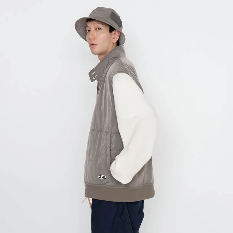 Zip-up Wind Vest - Beige